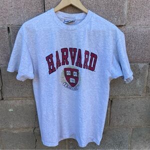 Vintage Harvard University T-Shirt Large Gray Lee College Crewneck